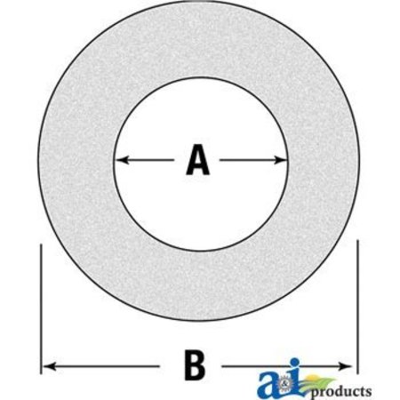 A & I PRODUCTS Friction Disc/Clutch Lining, 5.6" O.D., 3" I.D. 4" x4" x0.2" A-180015019
